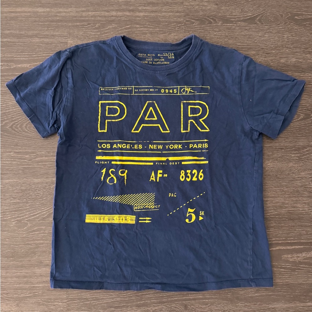 Blue Graphic Kids T-Shirt